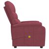 vidaXL Fauteuil de massage Rouge bordeaux Tissu