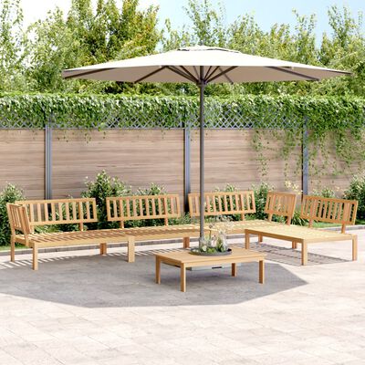 vidaXL Salon palette de jardin 5 pcs bois d'acacia massif