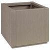 vidaXL Bo&icirc;te de fleurs de jardin Marron Clair 36 x 36 x 35 cm PP
