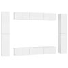 vidaXL Ensemble de meubles TV 10 pcs Blanc Bois d'ing&eacute;nierie