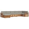 vidaXL Ensemble de canap&eacute;s d'ext&eacute;rieur 7 pc Gris Naturel et Clair