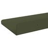 vidaXL &Eacute;tag&egrave;re flottante 2 pcs Vert olive 100 x 9 x 2,5 cm Acier