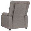 vidaXL Fauteuil inclinable Taupe Tissu