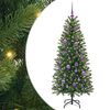 vidaXL Sapin de No&euml;l artificiel avec 150 LED Vert 150 cm PE et PVC