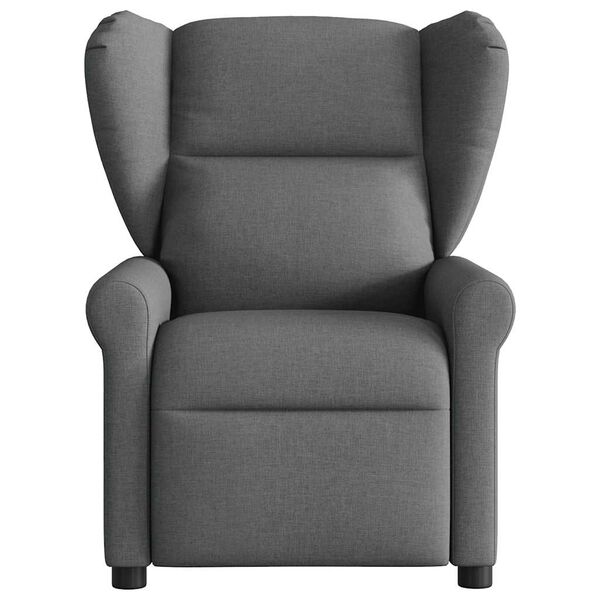 vidaXL Fauteuil inclinable Gris foncé Tissu