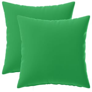 vidaXL Housse de coussin 2 pcs HEERLEN Vert 30 x 30 cm Polyester