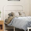 vidaXL T&ecirc;te de lit m&eacute;tal blanc 80 cm