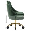 vidaXL Chaise pivotante de salle &agrave; manger Vert fonc&eacute; Velours