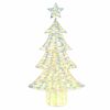 vidaXL Sapin de Noël avec 160 LED Blanc chaud 150 cm PET