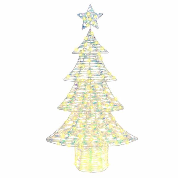 vidaXL Sapin de Noël avec 160 LED Blanc chaud 150 cm PET