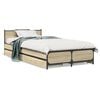 vidaXL Cadre de lit avec tiroirs sans matelas ch&ecirc;ne sonoma 75x190 cm