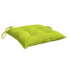 vidaXL Coussins de chaise lot de 4 vert brillant 40x40x7 cm