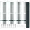 vidaXL Cl&ocirc;ture avec poteau Vert 1,2 x 50 m Acier et PVC