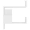 vidaXL Étagère d'angle murale Blanc 40x40x50 cm bois d’ingénierie
