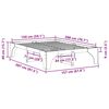 vidaXL Cadre de lit Blanc 150 x 200 cm Pin massif