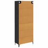 vidaXL Haut Armoire Chêne noir 69,5 x 34 x 180 cm Bois d'ingénierie