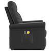 vidaXL Fauteuil de massage Noir Similicuir