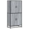 vidaXL Buffet haut sonoma gris 68x35x139 cm bois d'ing&eacute;nierie