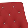 vidaXL Chaises &agrave; manger pivotantes lot de 4 Rouge bordeaux Velours