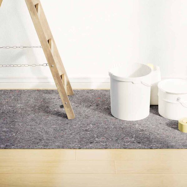 vidaXL B&acirc;che de protection contre peinture 25 m 280 g/m&sup2; gris