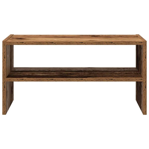 vidaXL &Eacute;tag&egrave;re &agrave; chaussures empilable vieux bois 60x30x30,5 cm