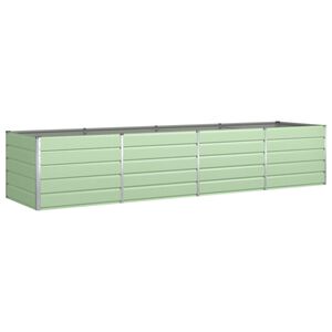 vidaXL Jardini&egrave;re Vert pastel 385 x 100 x 75 cm Acier galvanis&eacute;