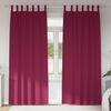 vidaXL Rideaux occultants avec anneaux 2 pcs Bordeaux 260 x 140 cm
