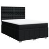 vidaXL Sommier &agrave; lattes de lit avec matelas Noir 160x200 cm Tissu
