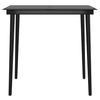 vidaXL Ensemble &agrave; manger de jardin avec coussins 3 pcs noir