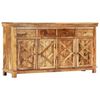 vidaXL Buffet avec 4 tiroirs 160x40x85 cm Bois massif de manguier