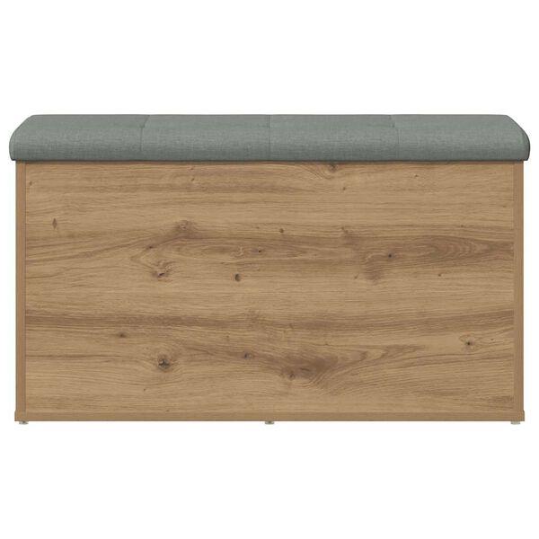 vidaXL Banc de rangement Ch&ecirc;ne artisanal 82x42x45 cm Bois d'ing&eacute;nierie