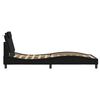 vidaXL Cadre de lit Viana sans matelas noir 100x200 cm similicuir