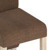 vidaXL Chaises &agrave; manger lot de 6 marron tissu