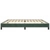 vidaXL Cadre de lit sans matelas vert fonc&eacute; 200x200 cm velours