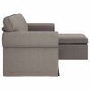 vidaXL Canap&eacute; Taupe Dimensions globales: 195 x 138 x 80 cm (l x P x H)