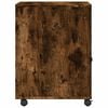 vidaXL Support d'imprimante avec roulettes chêne fumé 60x50x67 cm