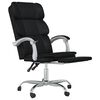 vidaXL Fauteuil inclinable de bureau Noir Similicuir