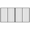 vidaXL Porte pour chien 2 Panels Noir 100 x 100 cm Acier galvanis&eacute;