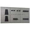 vidaXL Panneaux perfor&eacute;s muraux 3 pcs 40x58 cm Acier
