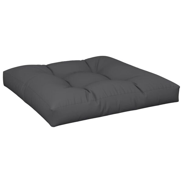 vidaXL Coussin de palette noir 70x70x12 cm tissu