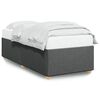 vidaXL Cadre de lit sans matelas gris fonc&eacute; 80x200 cm tissu