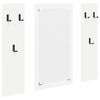 vidaXL Porte-manteau mural Montage mural Blanc 96 x 1,5 x 90 cm