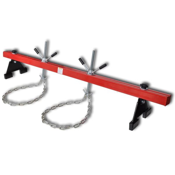 Barre traverse support moteur 500 kg avec cha&icirc;ne Rouge
