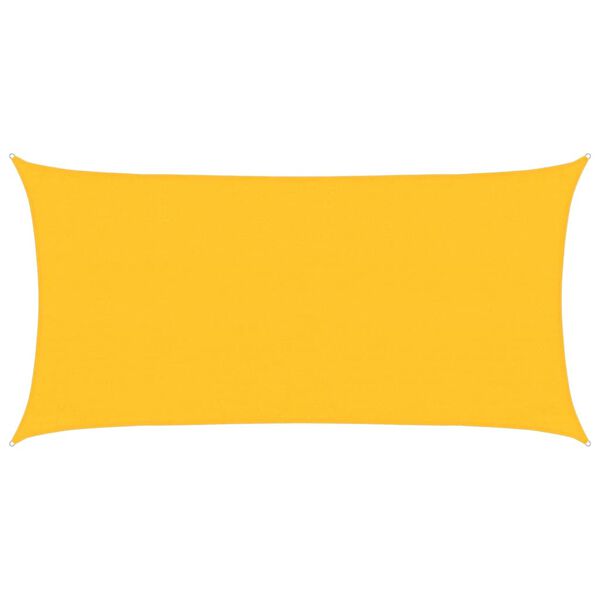 vidaXL Voile d'ombrage 160 g/m² Jaune 3x6 m PEHD