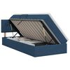 vidaXL Lit avec rangement et matelas Bleu 90 x 190 cm Velours