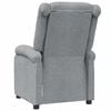 vidaXL Fauteuil inclinable Gris clair Tissu