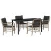 vidaXL Ensemble de salle &agrave; manger pour jardin 5 pc Gris clair