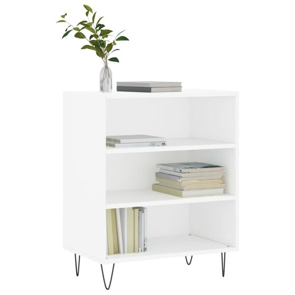 vidaXL Buffet blanc 57x35x70 cm bois d&rsquo;ing&eacute;nierie