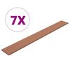 vidaXL Panneaux de cl&ocirc;ture de remplacement WPC 7 pcs 170 cm Marron