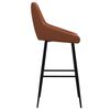 vidaXL Tabourets de bar lot de 2 marron clair similicuir